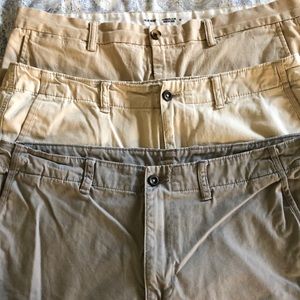 Lot of 3 Men’s Old Navy Flat Front Shorts 38” Waist